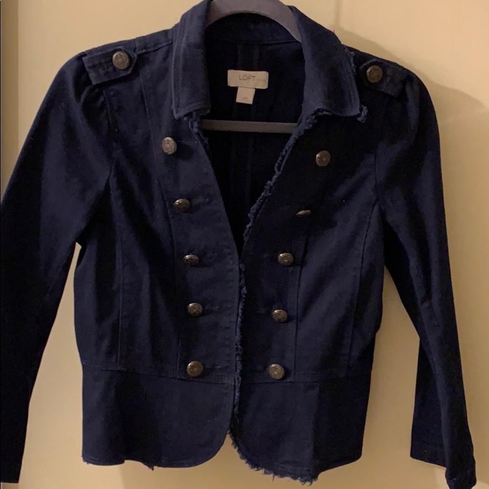 Loft Navy Blue Jacket SZ SP